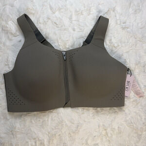 Victoria's Secret Dark Olive Green Featherweight Max Sports Front Close Bra 38C